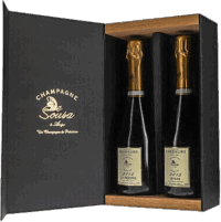 De Sousa et Fils | Champagne | 2er-Kiste Cuvée Caudalies “Avize” & “Le Mesnil” Grand Cru | 2012 | 1500ml | bio