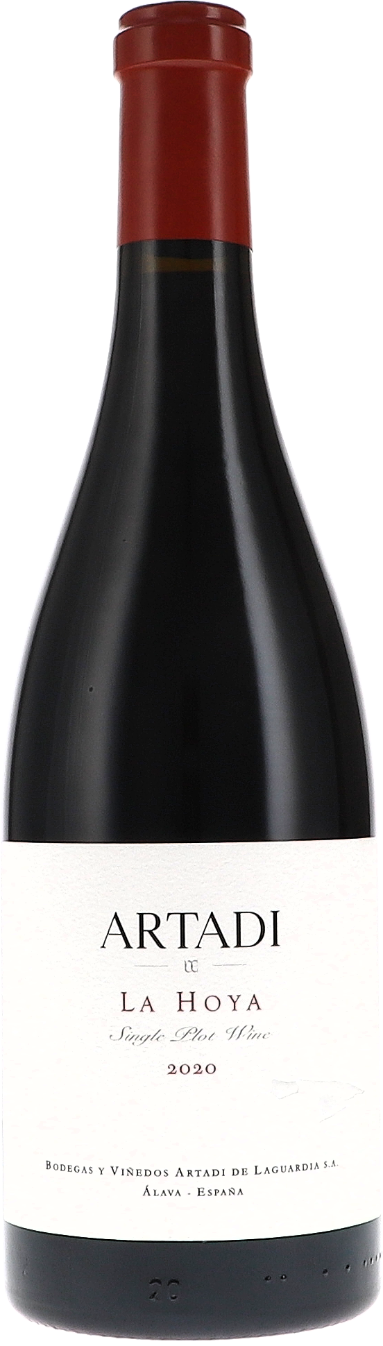 Artadi La Hoya 2020, 750ml Flasche, Ansicht Frontetikett