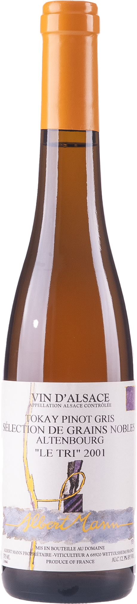 Albert Mann Pinot Gris Altenbourg Le Tri Sélection de Grains Nobles 2001, 375ml bottle, front label view