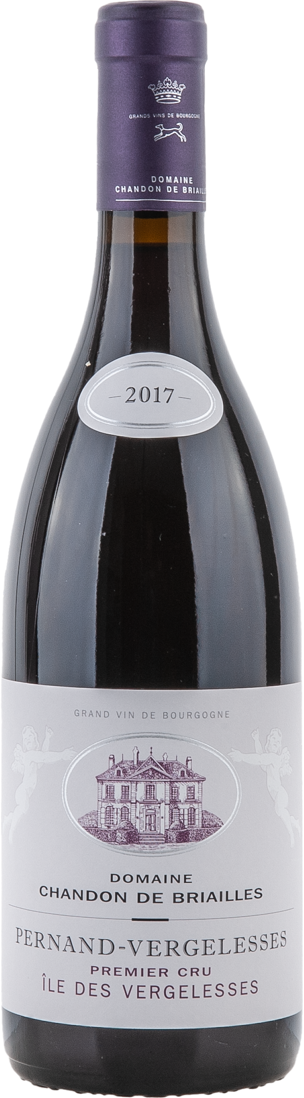 Chandon de Briailles Pernand-Vergelesses 1er Cru Île des Vergelesses rouge 2017, 750ml bottle, front label view