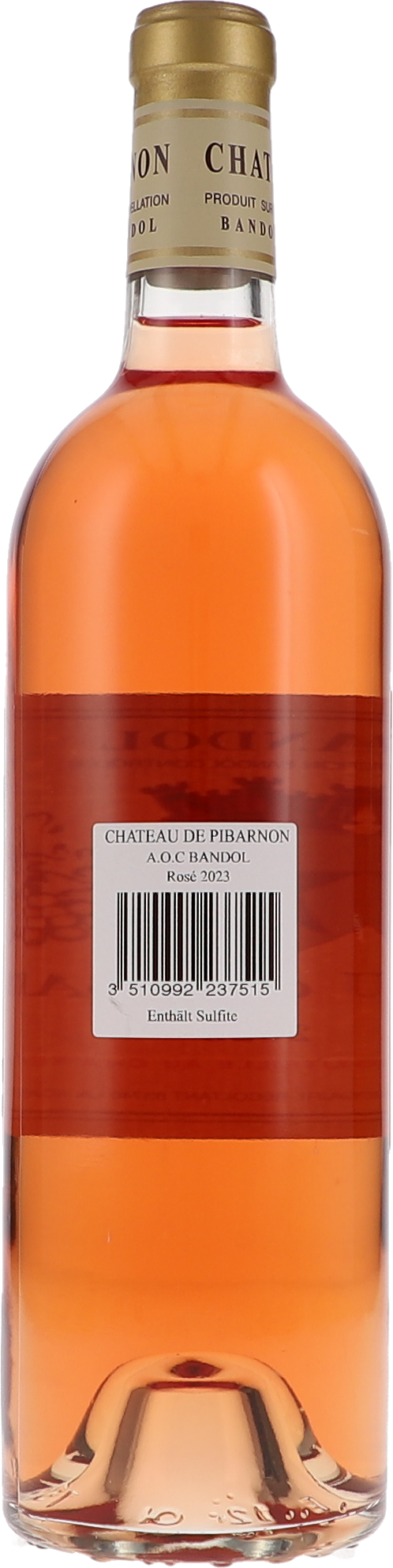 Château de Pibarnon Château de Pibarnon Rosé 2023, 750ml bottle, back label view