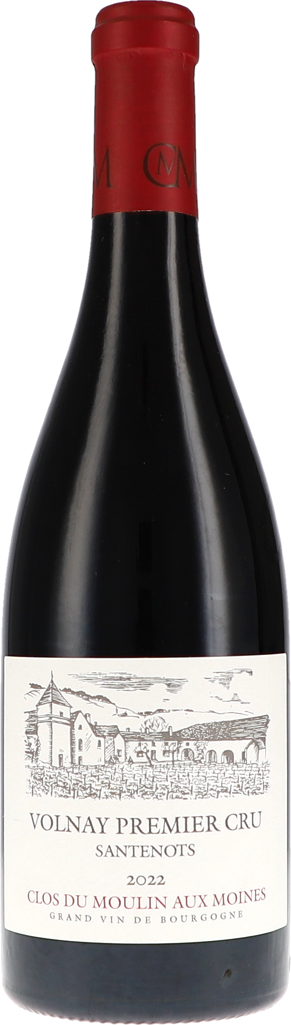Clos du Moulin aux Moines Volnay 1er Cru Les Santenots 2022, 750ml bottle, front label view