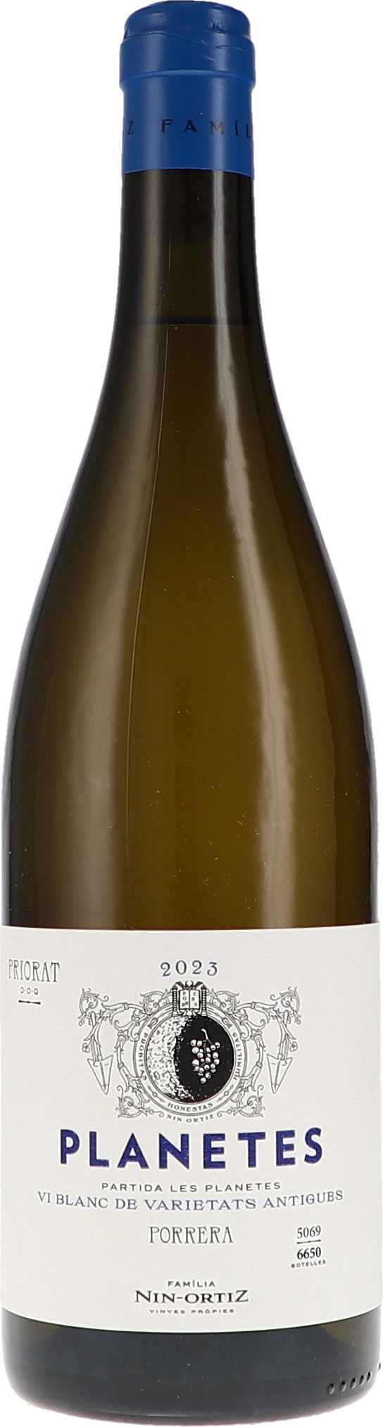 Familia Nin Ortiz Planetes blanc 2023, 750ml bottle, front label view