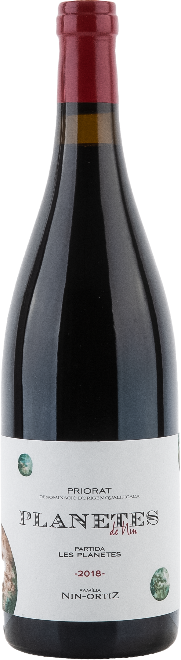 Familia Nin Ortiz Planetes de Nin 2018, 750ml bottle, front label view