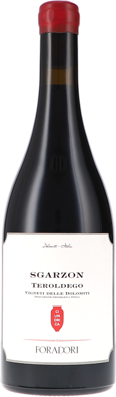 Foradori Sgarzon Cilindrica Teroldego 2020, 750ml bottle, front label view