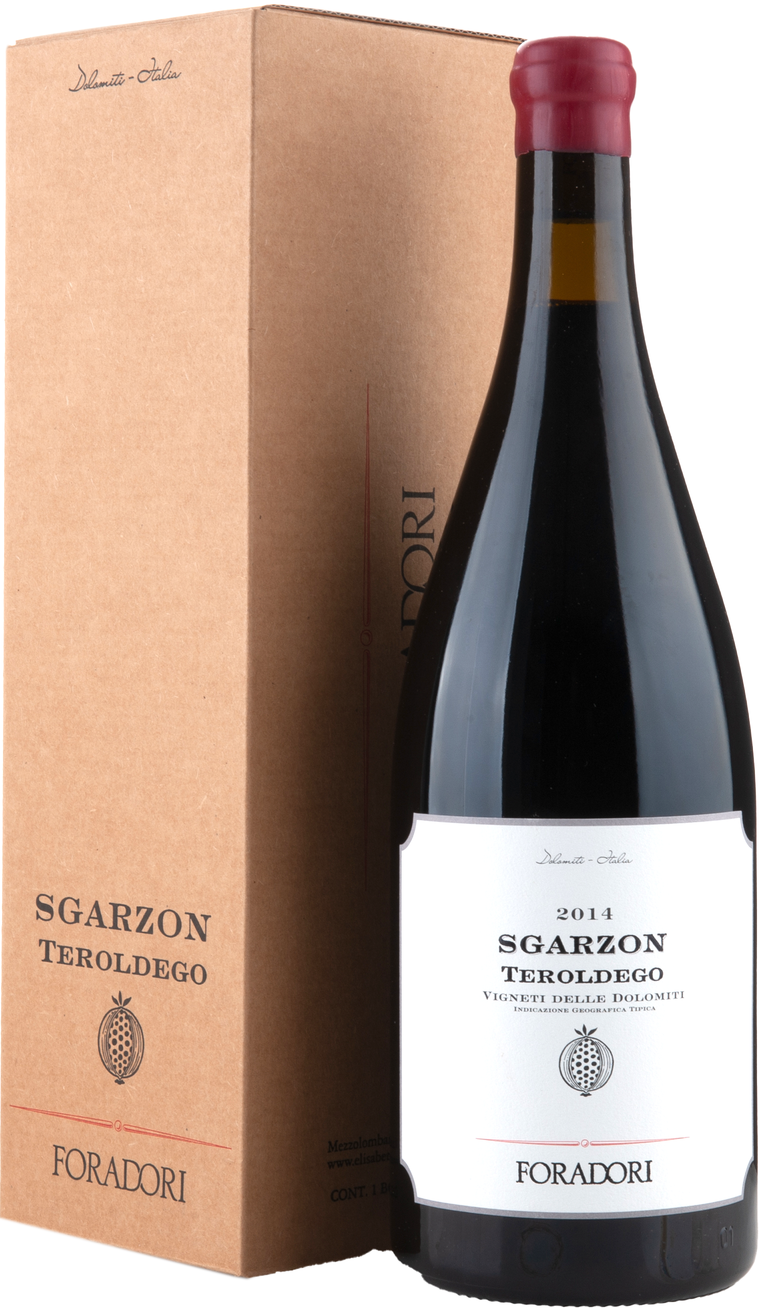 Foradori Sgarzon Teroldego 2014, 1500ml bottle, front label view