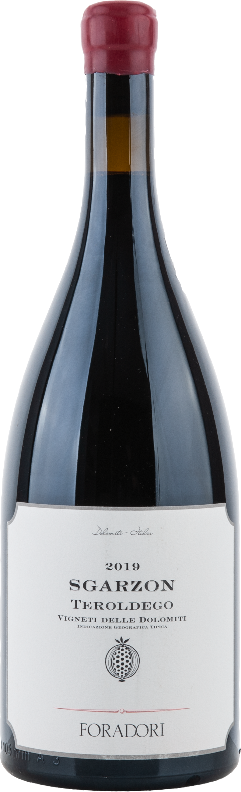 Foradori Sgarzon Teroldego 2019, 1500ml bottle, front label view