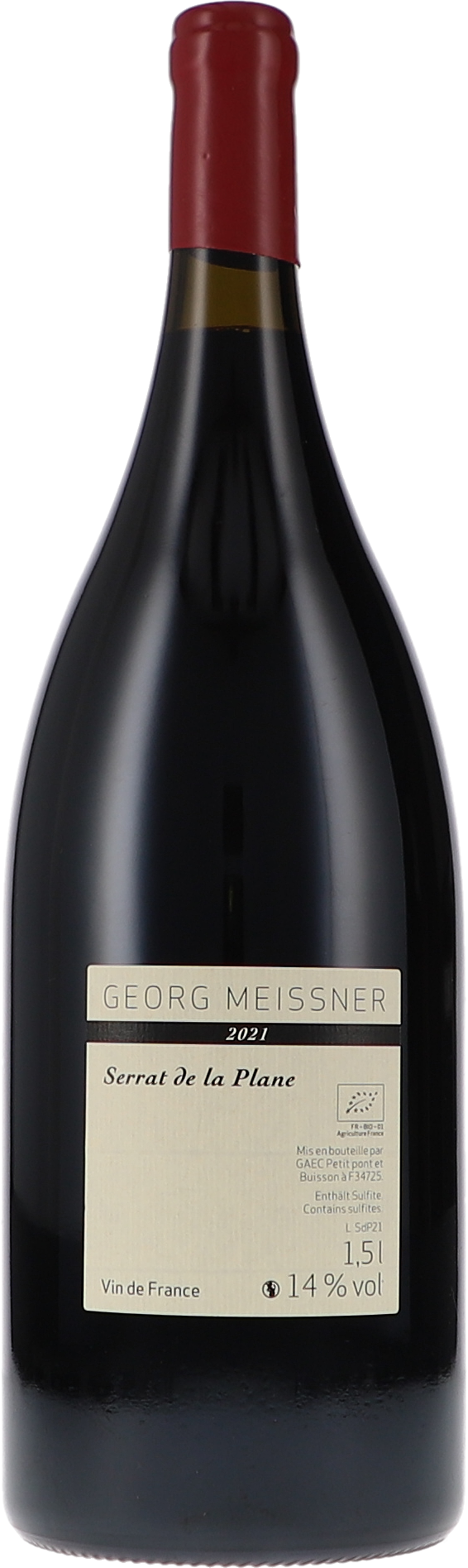 Georg Meissner Serrat de la Plane 2021, 1500ml bottle, front label view
