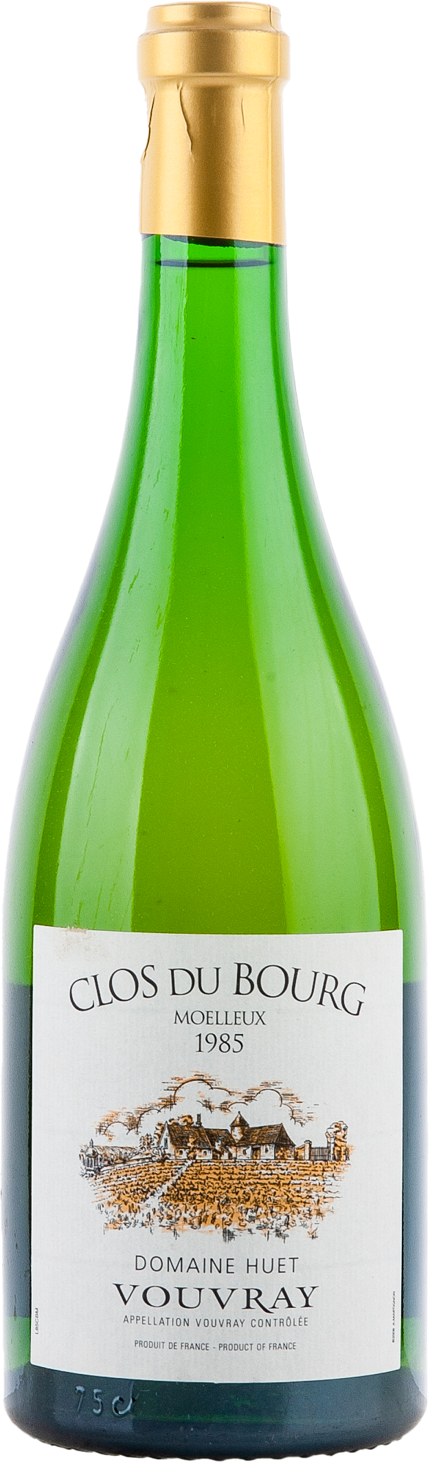 Huet Clos du Bourg Moelleux 1985, 750ml bottle, front label view