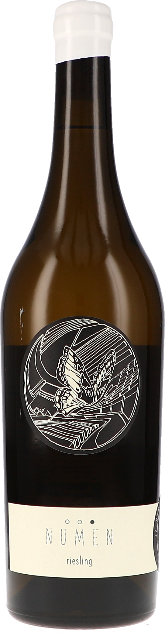 Johannes Zillinger NUMEN Riesling 2021, 750ml bottle, front label view