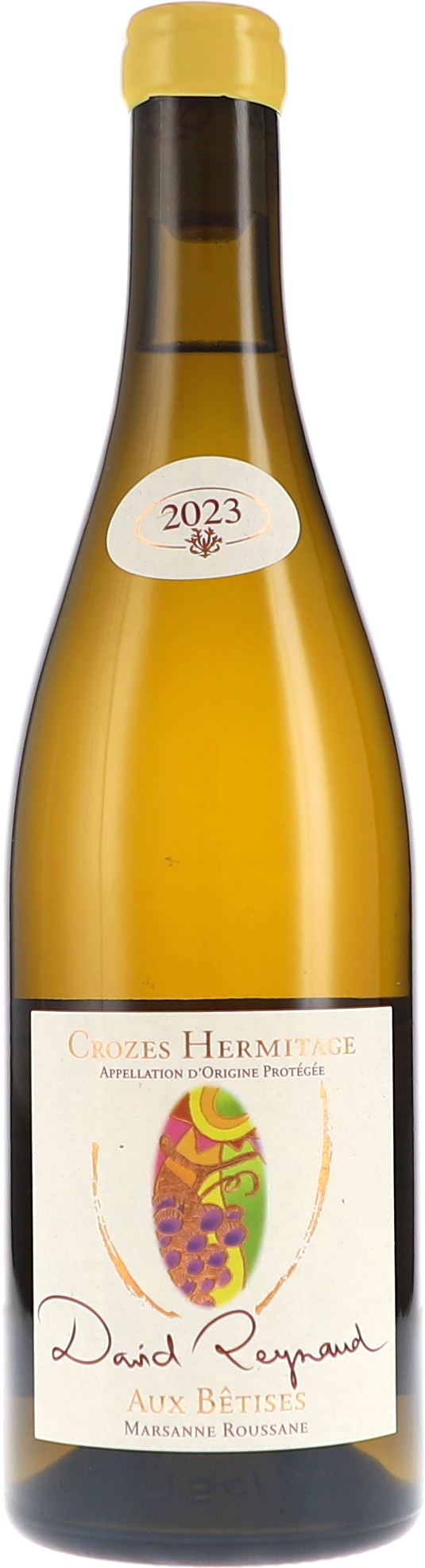 Les Bruyères Crozes Hermitage blanc Aux Bêtises 2023, 750ml bottle, front label view