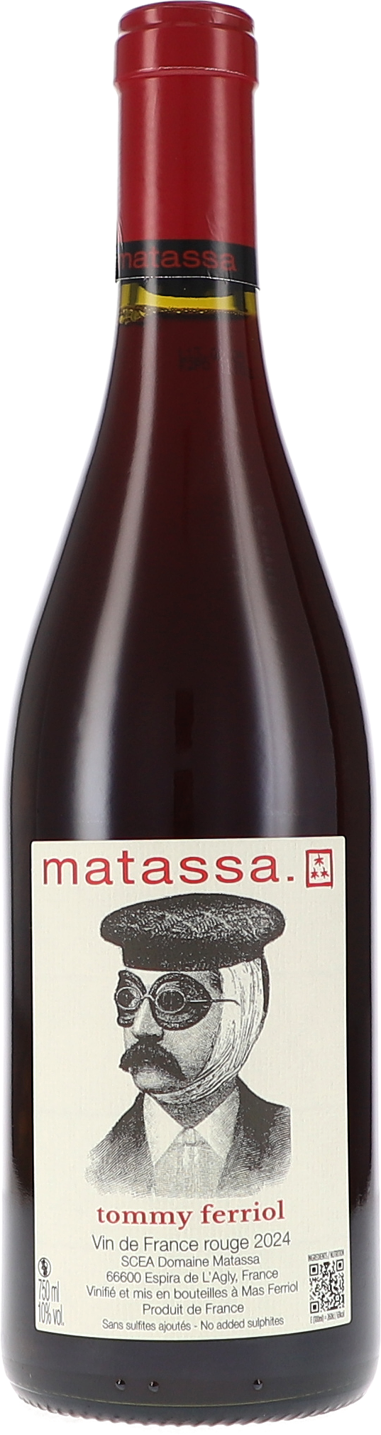 Matassa Tommy Ferriol 2024, 750ml bottle, front label view