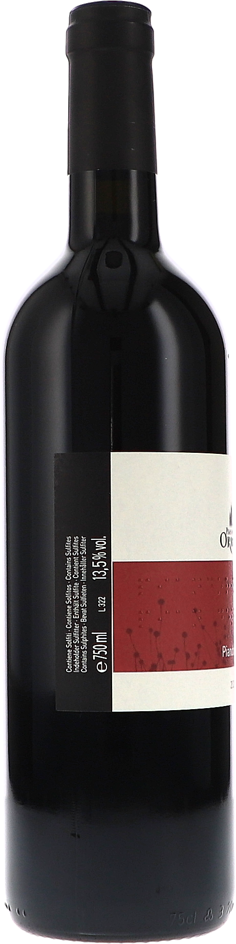 Pian Dell'Orino Piandorino 2020, 750ml bottle, back label view 2