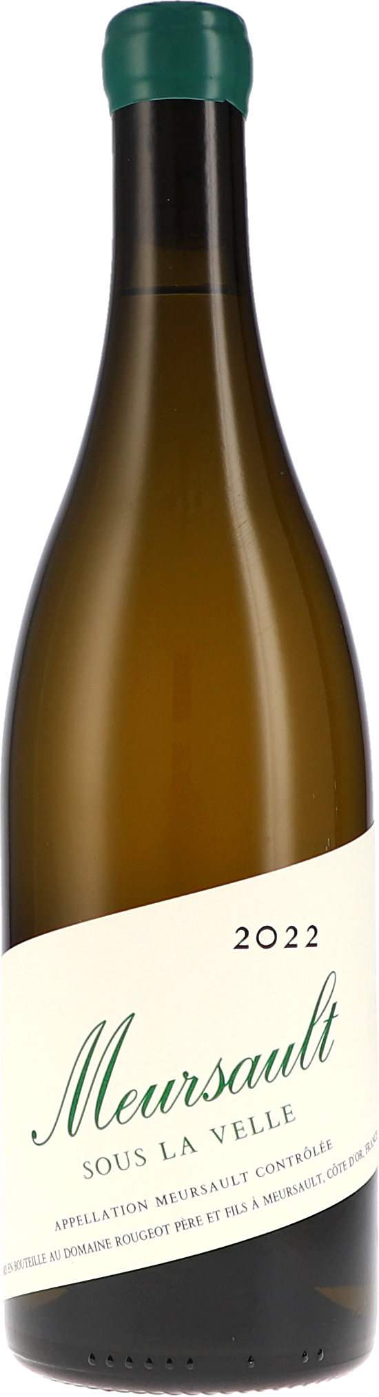 Rougeot Père & Fils Meursault Sous la Velle Sans Sulfite 2022, 750ml bottle, front label view