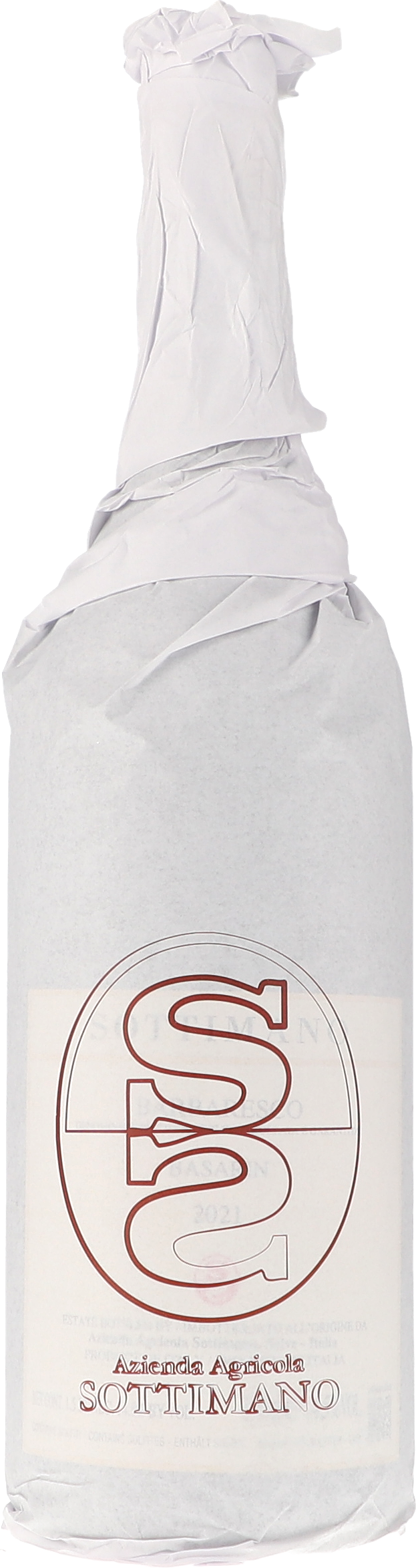 Sottimano Basarin Barbaresco 2021, 1500ml bottle, back label view 1