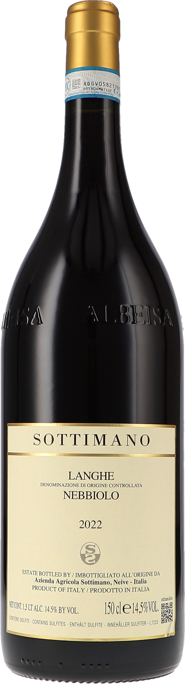 Sottimano Langhe Nebbiolo Nebbiolo 2022, 1500ml bottle, front label view