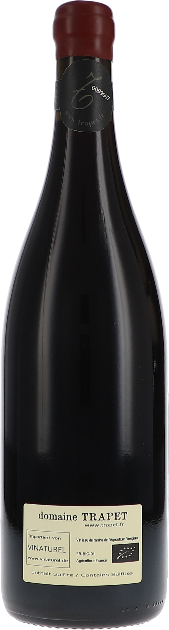 Trapet Père & Fils Chambertin Grand Cru 2020, 750ml bottle, back label view