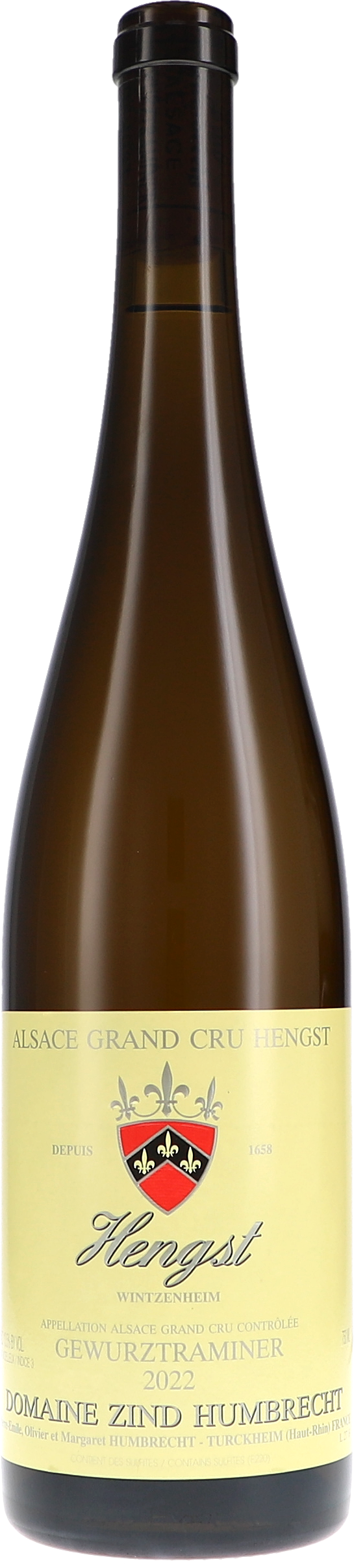 Zind-Humbrecht Gewürztraminer Hengst Grand Cru 2022, 750ml bottle, front label view