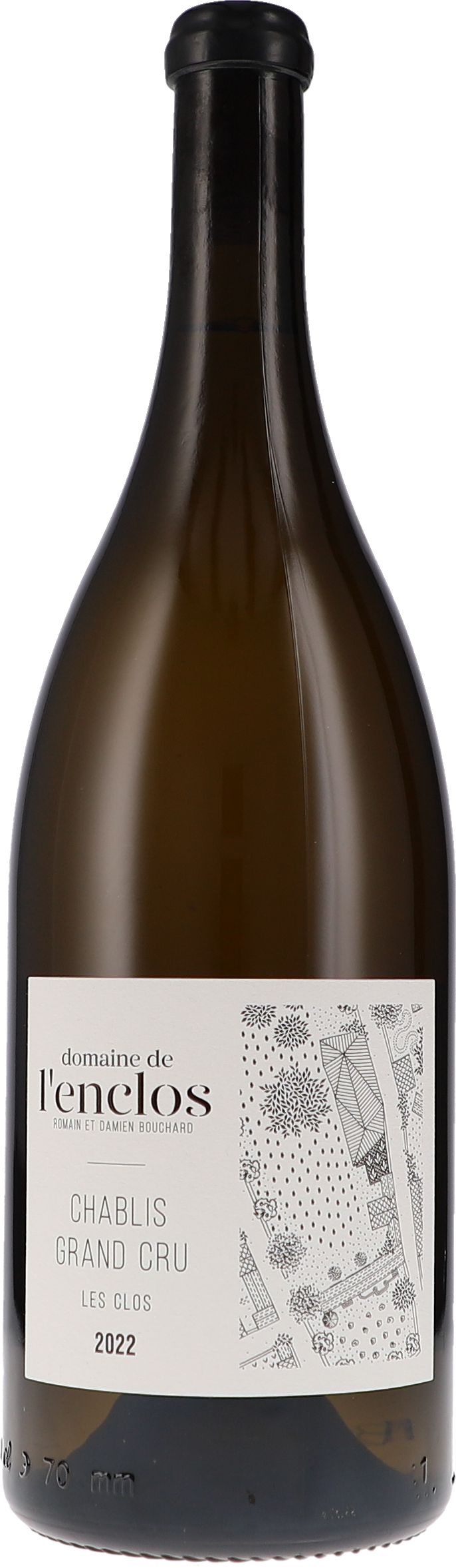 de l'Enclos Chablis Grand Cru Les Clos 2022, 1500ml bottle, front label view