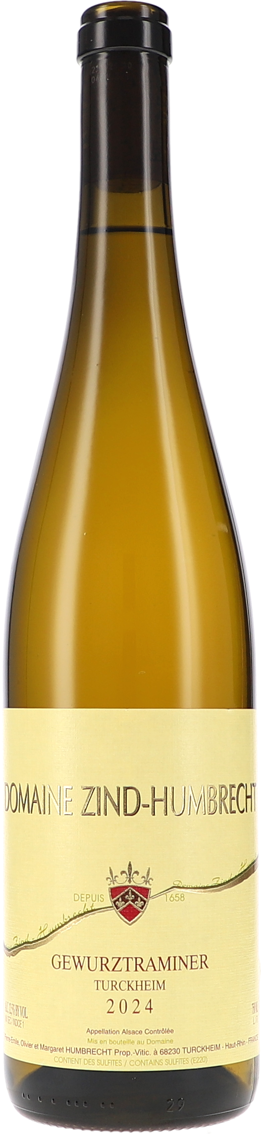 Zind-Humbrecht Gewürztraminer Turckheim 2024, 750ml bottle, front label view
