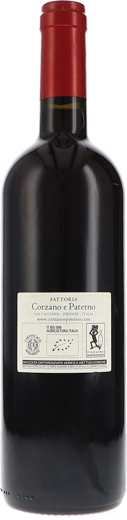 Corzano e Paterno I Tre Borri 2022, 750ml bottle, front label view