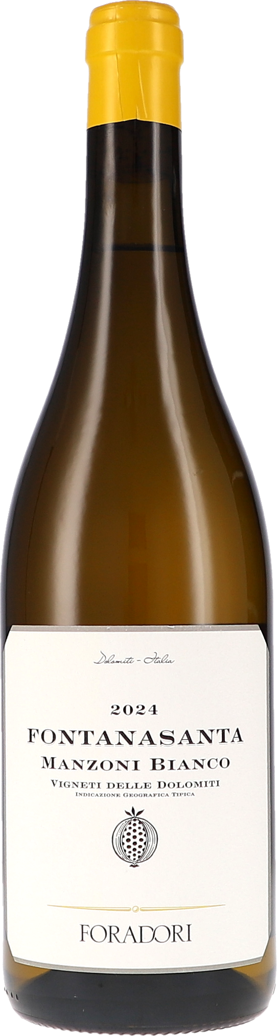 Foradori Fontanasanta Manzoni Bianco 2024, 750ml bottle, front label view