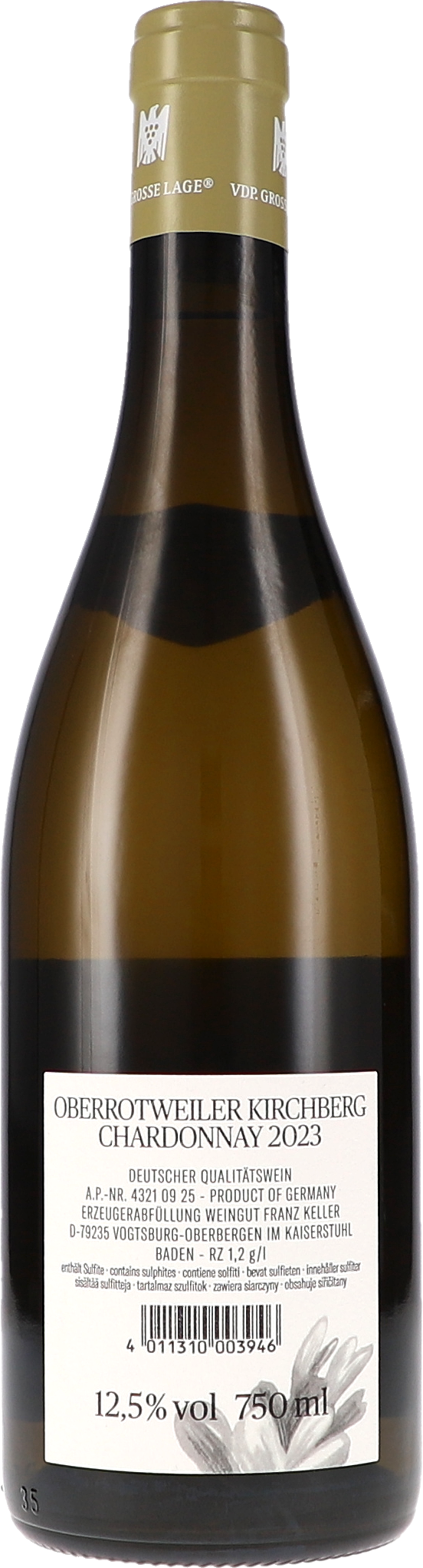 Franz Keller Kirchberg Oberrotweil Chardonnay GG 2023 750ml Foto 2