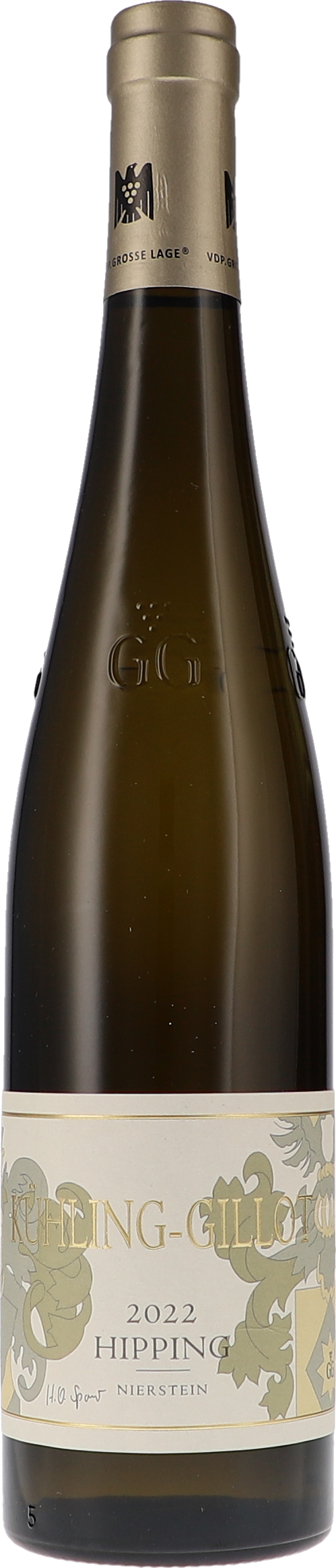 Kühling-Gillot Riesling Hipping GG 2024, 750ml bottle, front label view
