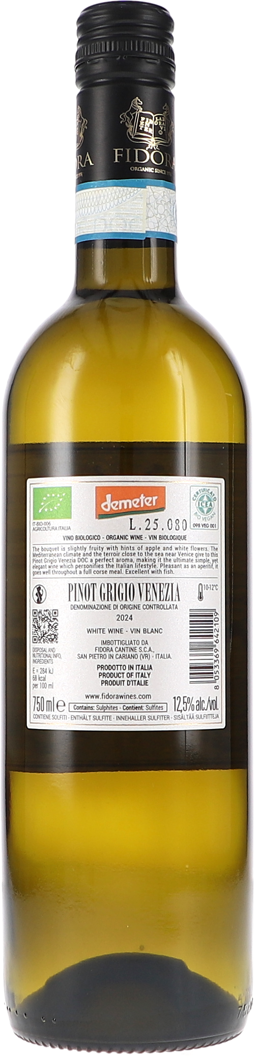Fidora Civranetta Venezia Pinot Grigio 2024 750ml Foto 2