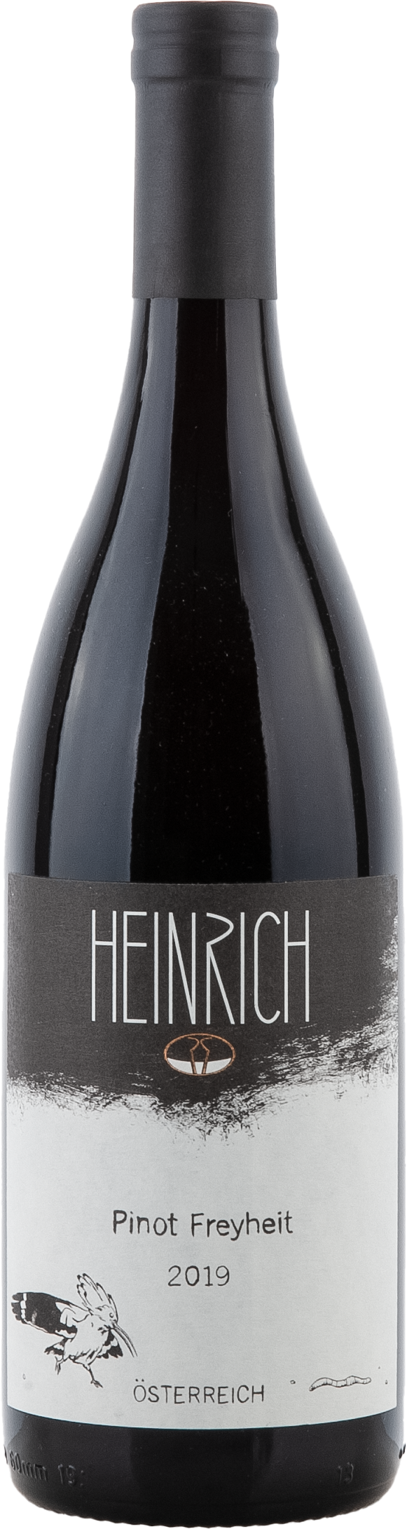Heinrich Pinot Freyheit 2019, 750ml Flasche, Ansicht Frontetikett