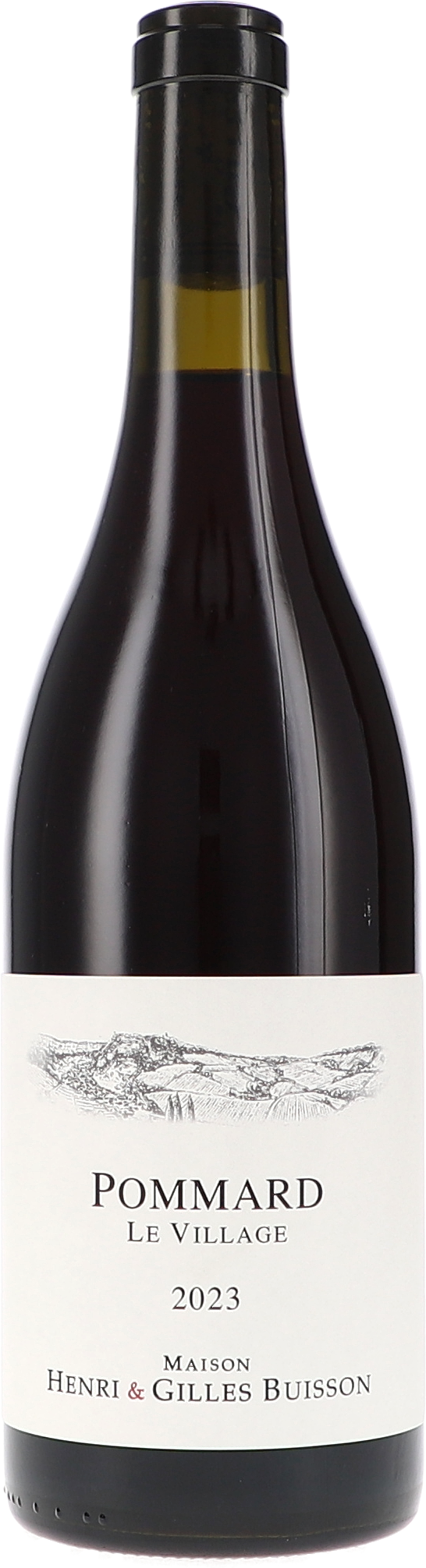 Henri & Gilles Buisson Pommard Le Village 2023, 750ml Flasche, Ansicht Frontetikett