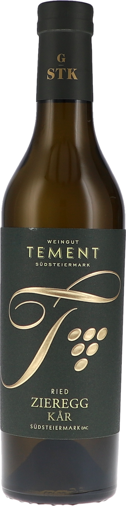 Tement Ried Zieregg Kår Sauvignon blanc Große STK Lage 2021, 375ml Flasche, Ansicht Frontetikett