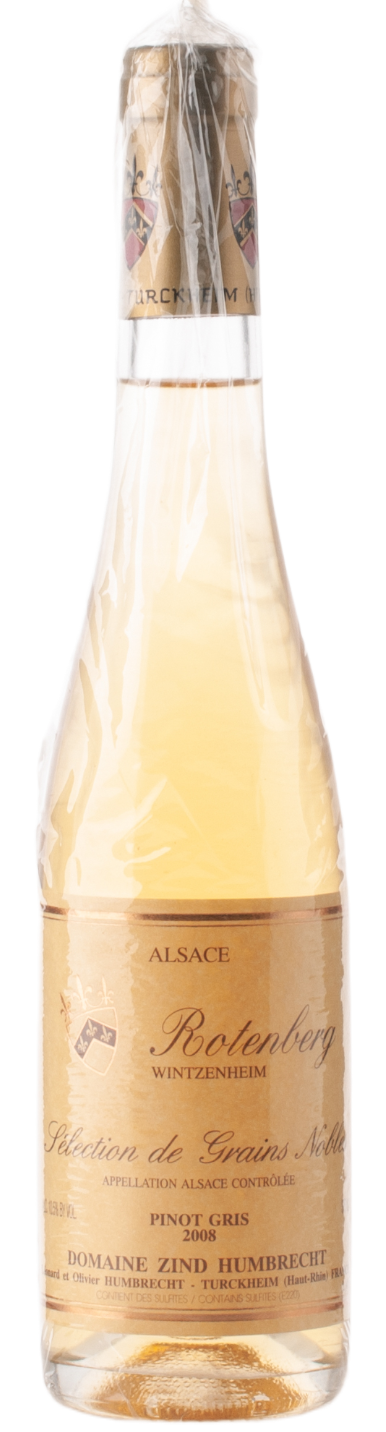 Zind-Humbrecht Pinot Gris Rotenberg Sélection de Grains Nobles 2008, 375ml Flasche, Ansicht Frontetikett