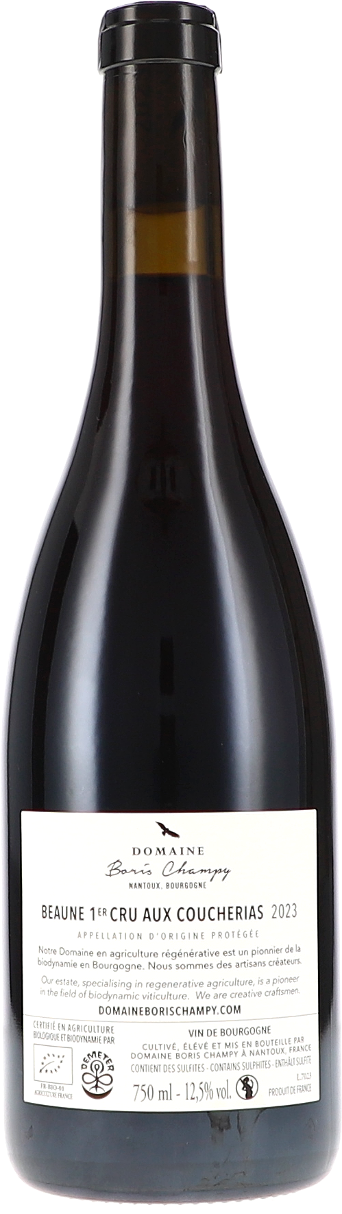 Boris Champy Beaune 1er Cru Aux Coucherias 2023 750ml Foto 2