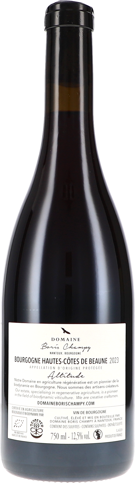 Boris Champy Bourgogne Hautes-Côtes de Beaune rouge Altitude 2023 750ml Foto 2