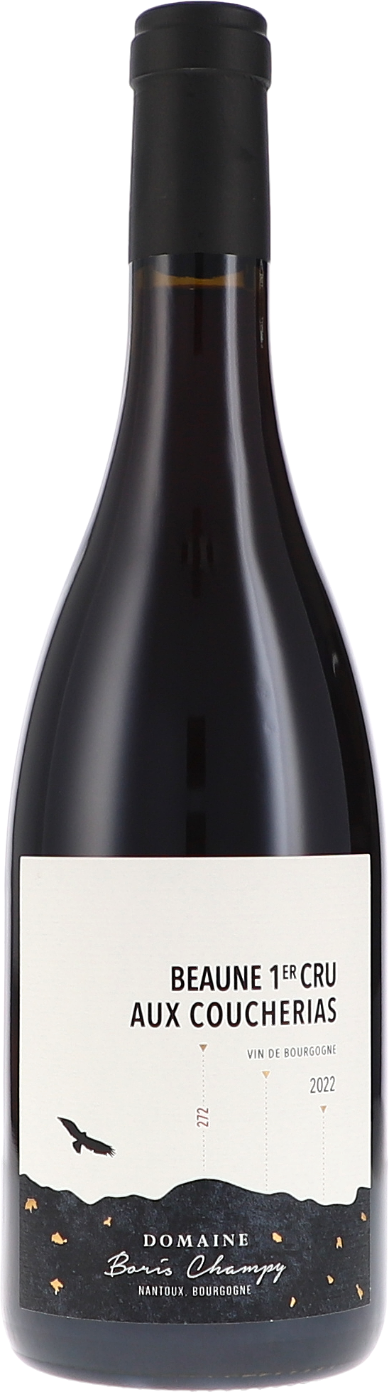 Boris Champy Beaune 1er Cru Aux Coucherias 2022, 750ml Flasche, Ansicht Frontetikett
