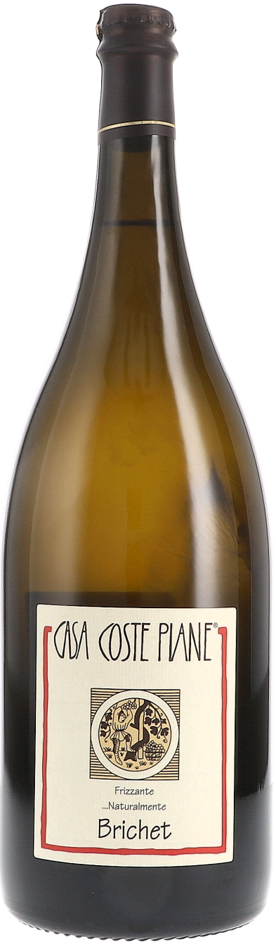 Casa Coste Piane Brichet Frizzante Naturalmente, 1500ml Flasche, Ansicht Frontetikett