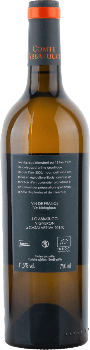 Abbatucci Alte Rosso blanc 2019, 750ml Foto 2
