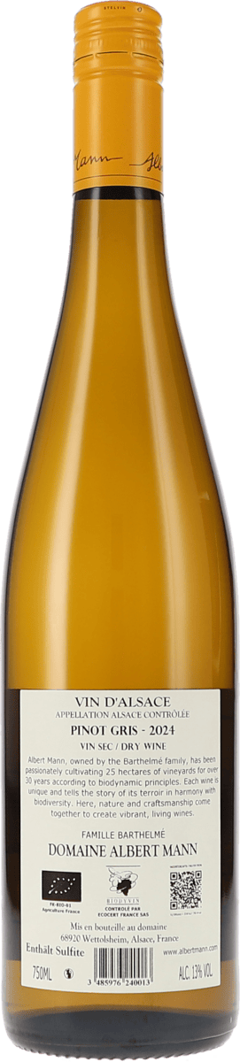Albert Mann Pinot Gris 2024, 750ml Foto 2