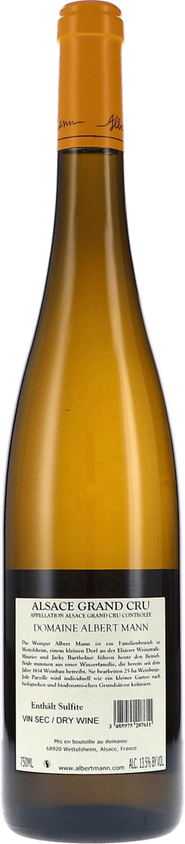 Albert Mann Riesling Wineck-Schlossberg Grand Cru 2020 750ml Foto 2