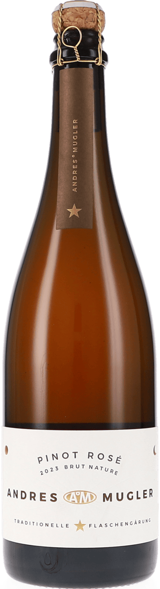 Andres & Mugler | Pfalz | Pinot Rosé Sekt Brut Nature | 2023 | 750ml | bio
