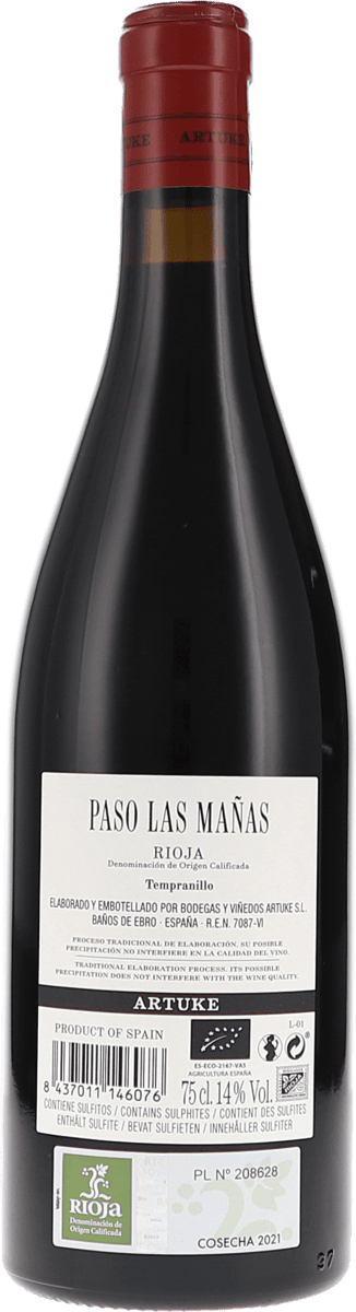 Artuke Paso las Mañas 2021 750ml Foto 2