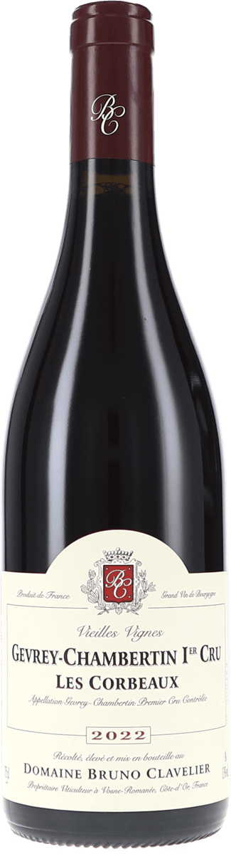 Bruno Clavelier | Burgund | Gevrey-Chambertin 1er Cru “Les Corbeaux” Vieilles Vignes AOC | 2022 | 750ml | bio