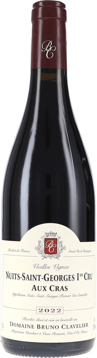 Bruno Clavelier | Burgund | Nuits-Saint-Georges 1er Cru “Aux Cras” Vieilles Vignes AOC | 2022 | 750ml | bio