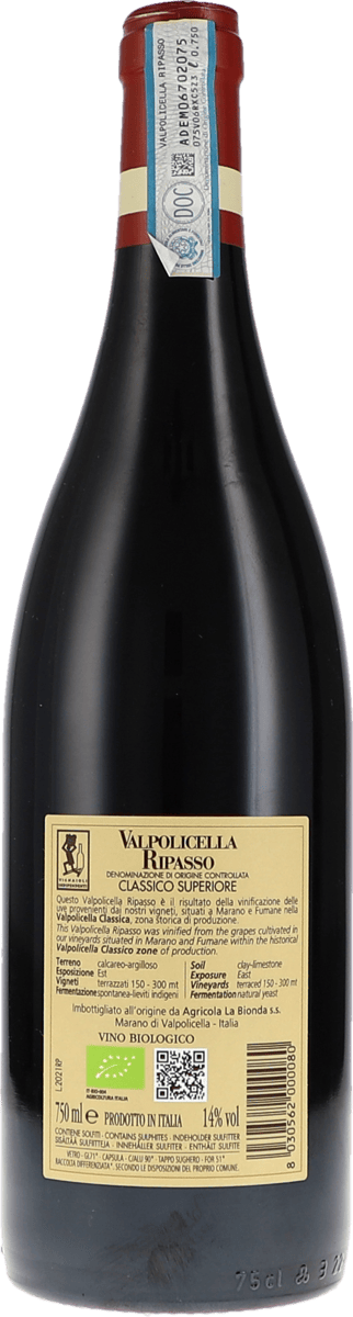 Ca' La Bionda Ripasso Malavoglia Valpolicella Classico Superiore 2021 750ml Foto 2