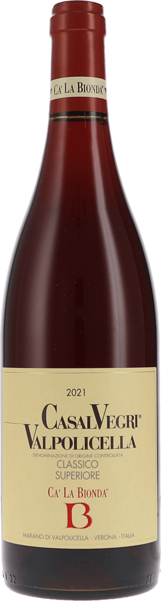 Ca’ La Bionda | Veneto | Valpolicella Classico Superiore DOC Casal Vegri  | 2021 | 750ml | bio