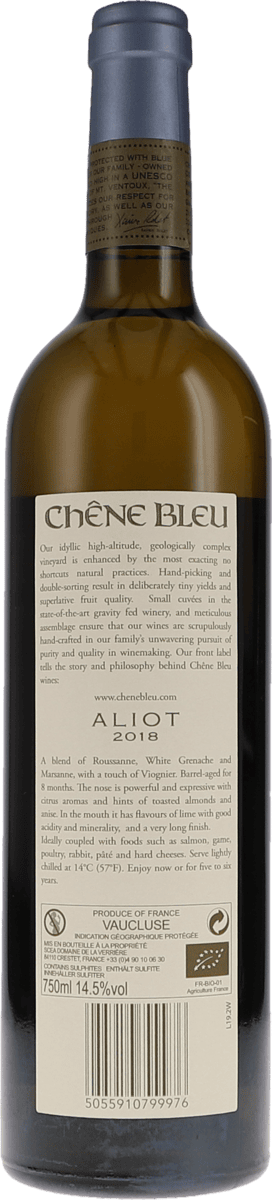 Chêne Bleu Aliot 2018, 750ml Foto 2