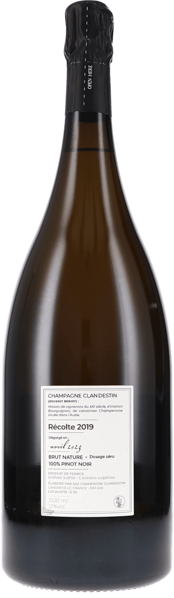 Clandestin AUSTRAL Brut Nature 2019 1500ml Foto 2