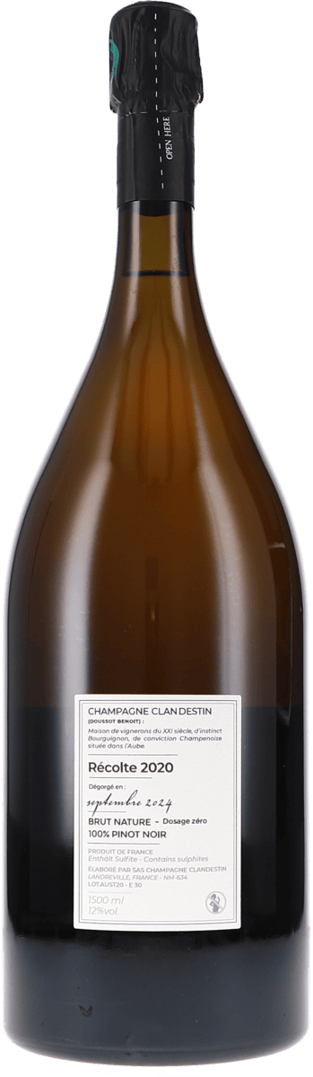 Clandestin AUSTRAL Brut Nature 2020 1500ml Foto 2