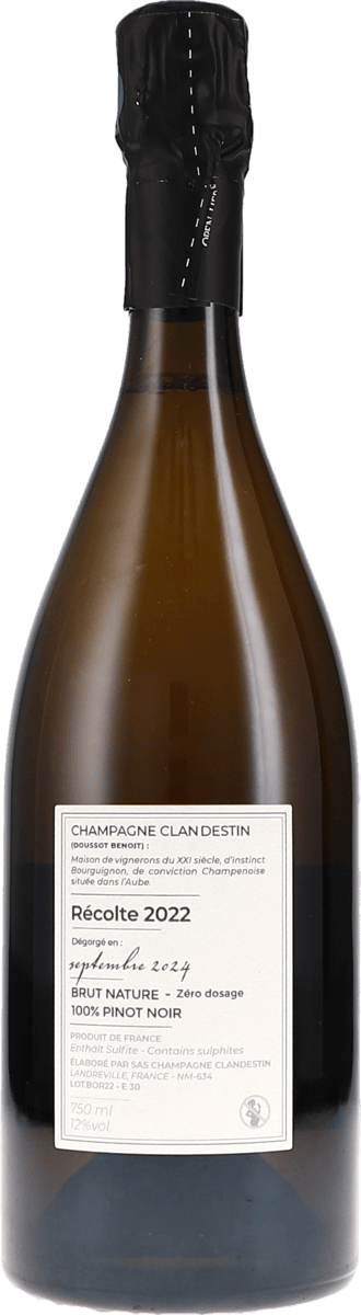 Clandestin BORÉAL Brut Nature 2022 750ml Foto 2